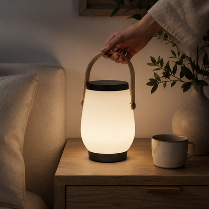 Cedarivia StillGlow Cordless Lamp styled setting